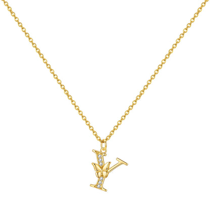 PANPOKI 925 Sterling Silver 18K Gold Heart-shaped Lock Key Necklace Pendant Necklace for Women Birthday Gifts Wedding Jewelry