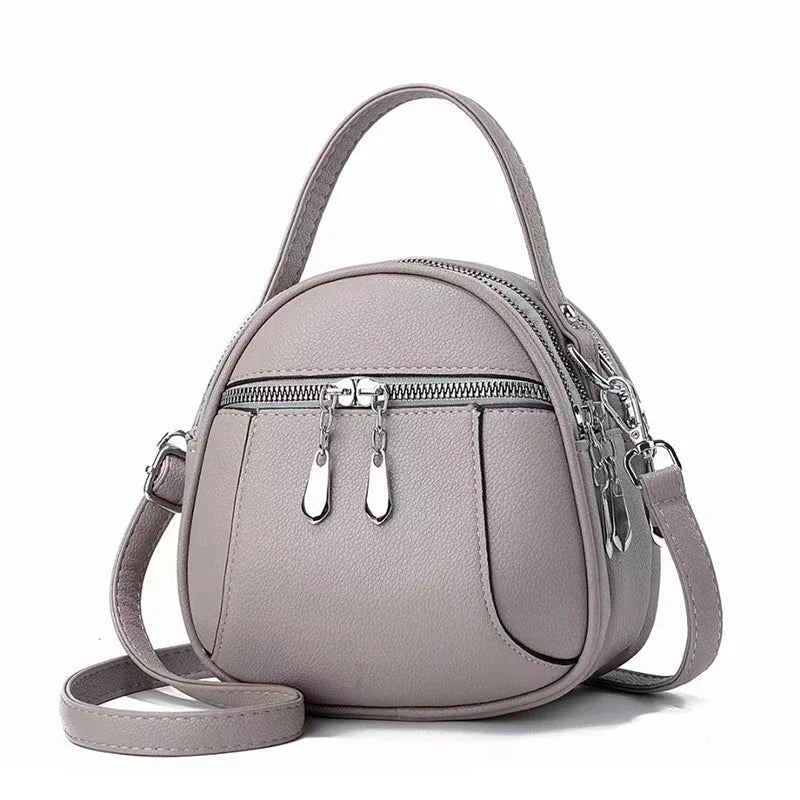 2024 New Authentic Brand Women's Shoulder Bag High Quality Soft Leather Girls Handbag Fashionable Simple Female Crossbody Bolsas