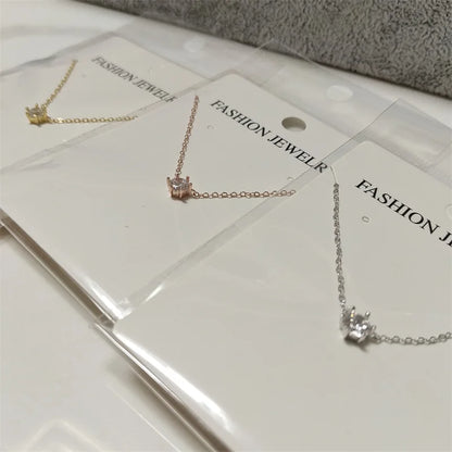 Collar de plata de ley 925 Somilia para mujer, chapado en oro rosa de 18 quilates, collar con colgante de circonita 5A, joyas finas, regalo para mamá