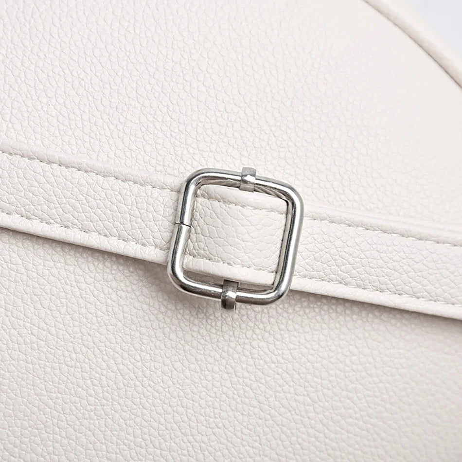 2024 New Authentic Brand Women's Shoulder Bag High Quality Soft Leather Girls Handbag Fashionable Simple Female Crossbody Bolsas
