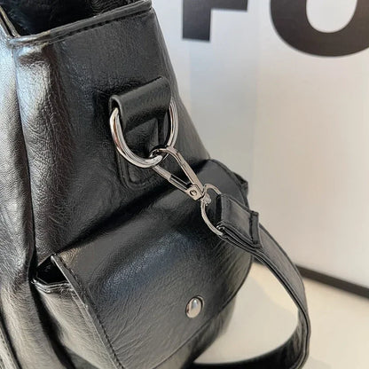 Hot Selling Soft Inner Compartment Shoulder Bag 2024High Quality Contrasting Color Women's Bag Fashion Zipper Pu Women's Handbag