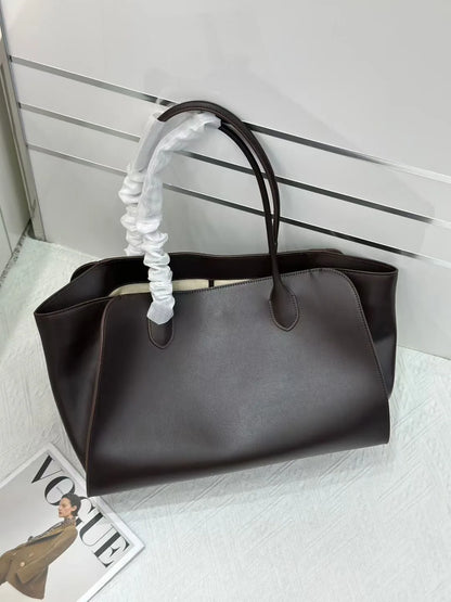 Tote Bag High Quality Genuine Leather Large Capacity Marlo 17/14 Shoulder Bag Handbag Soft Cowhide Casual Suede Women's Bag