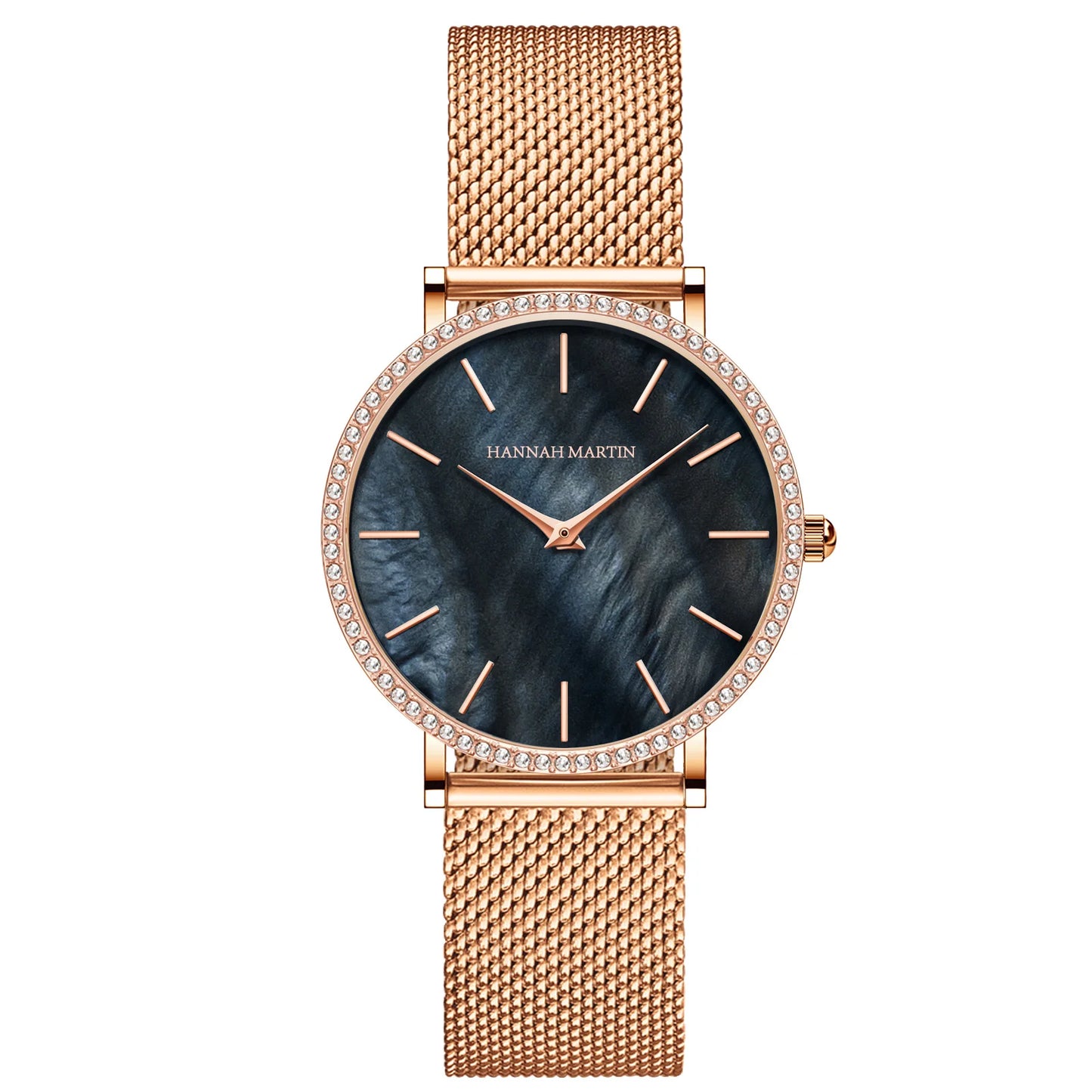 Luxury Women Watch Japanese Quartz Movement Shell Dial Rhinestone Stainless Steel Fashion Gift Box Waterproof Ladies Wristwatch