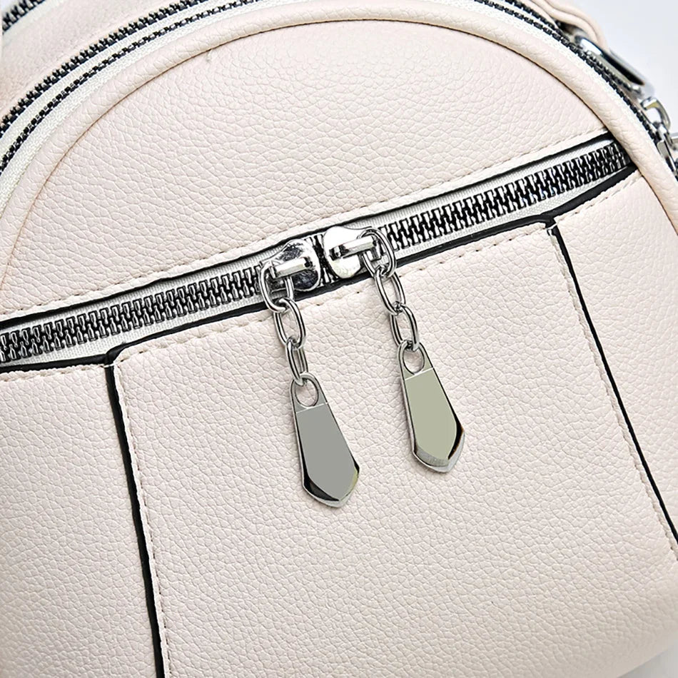 2024 New Authentic Brand Women's Shoulder Bag High Quality Soft Leather Girls Handbag Fashionable Simple Female Crossbody Bolsas