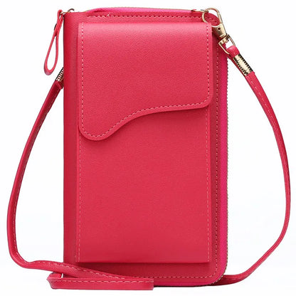 Women's Small Crossbody Shoulder Bags PU Leather Female Cell Phone Pocket Bag Ladies Purse Card Clutches Wallet Messenger Bags