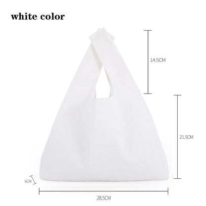 Sac en toile sac de rangement sac de courses respectueux de l'environnement sac pliable sac de poche pliable fourre-tout portatif sacs à bandoulière sac de courses alimentaire