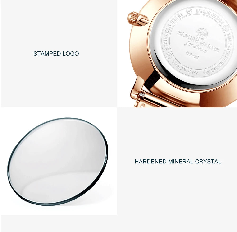Luxury Women Watch Japanese Quartz Movement Shell Dial Rhinestone Stainless Steel Fashion Gift Box Waterproof Ladies Wristwatch