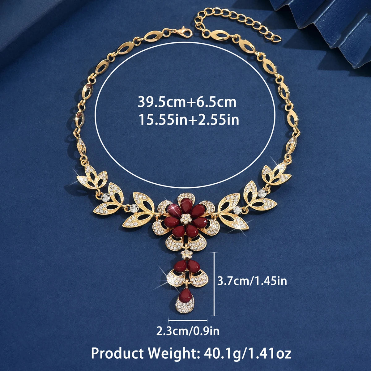 High end, stylish flower design necklace and jewelry suitable for dates, parties, and Mother's Day gifts for mothers