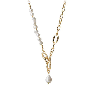 100% Natural Baroque Freshwater Pearl Fashion 14K Gold Filled Female Necklace Bridal Wedding Ceremony Propose Jewellery