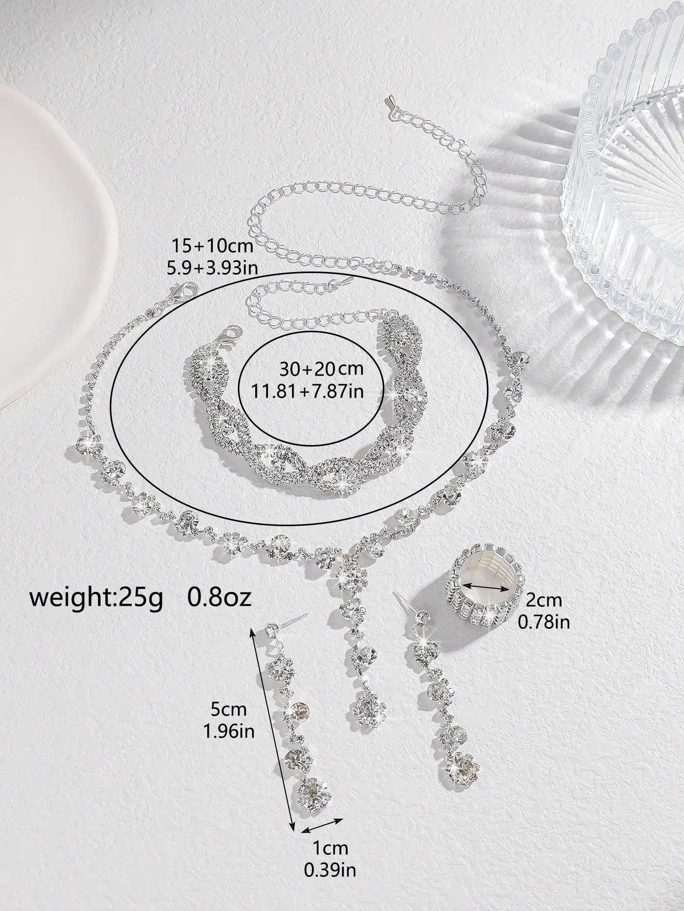 Women's Fashion Copper Claw Chain Sunflower Necklace Earrings Bracelet Jewelry Set Wedding Banquet Party Holiday Gift