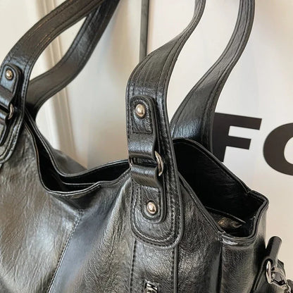 Hot Selling Soft Inner Compartment Shoulder Bag 2024High Quality Contrasting Color Women's Bag Fashion Zipper Pu Women's Handbag