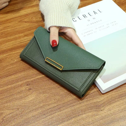 2025 New Fashion Women Wallets Leather Hasp Wallet Women's Long Design Purse Clutch Women Lady Wallet Phone Pocket Cartera Mujer