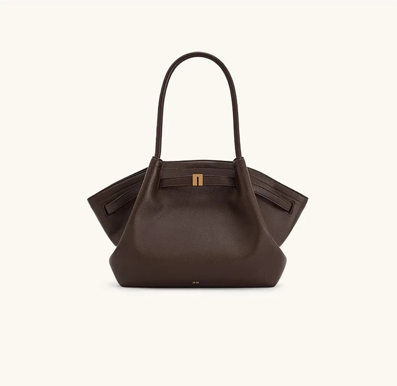 Women's Dumpling Bag Large Capacity Tote Bag Casual Shoulder Handbag 2026 New Fashion Solid Color Top-handle Bag for Work Travel
