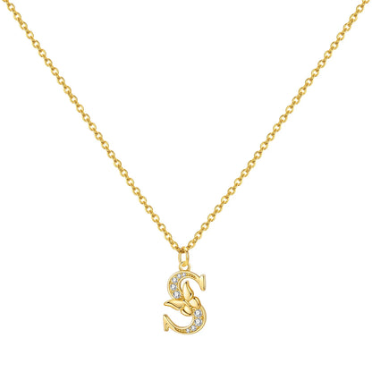 PANPOKI 925 Sterling Silver 18K Gold Heart-shaped Lock Key Necklace Pendant Necklace for Women Birthday Gifts Wedding Jewelry