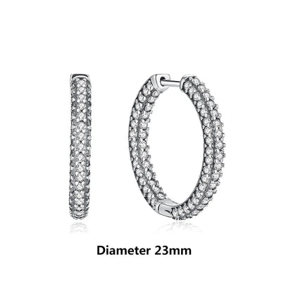 Original 925 Sterling Silver Earrings 2026 Stud Hoop Crystal Earings For Women Rose Gold Crown Heart Infinity Bee Earing Jewelry