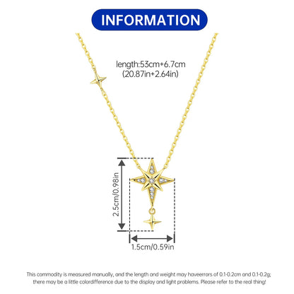 PANPOKI 925 Sterling Silver 18K Gold Heart-shaped Lock Key Necklace Pendant Necklace for Women Birthday Gifts Wedding Jewelry