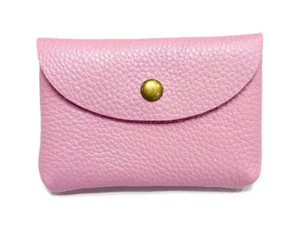 Top Layer Cowhide Fashion Buckle Money Wallet Card Holder Mini Portable Lychee Pattern Business Wallet for Men Women Coin Bag