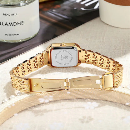 UTHAI Brand New Women Watch Light Luxury Brand Stainless Steel Ladies Business Watches Female Student Fashion Quartz Wristwatch