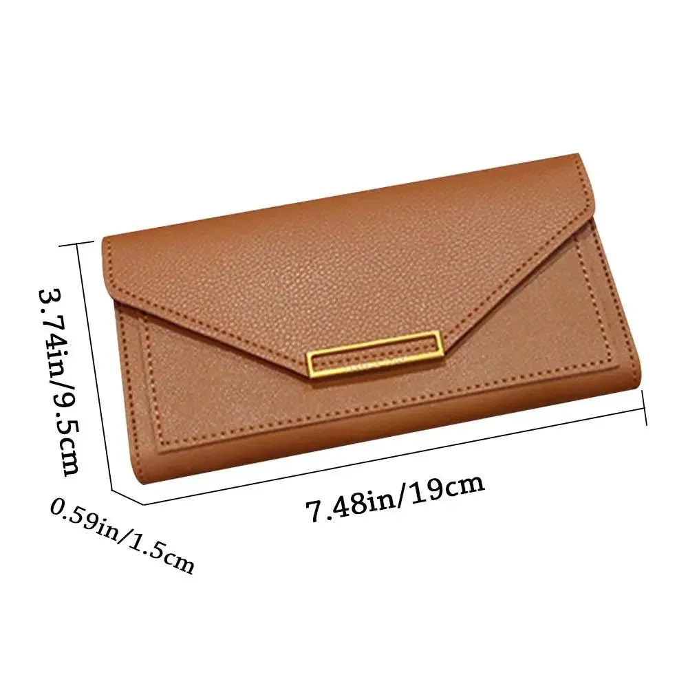 2025 New Fashion Women Wallets Leather Hasp Wallet Women's Long Design Purse Clutch Women Lady Wallet Phone Pocket Cartera Mujer