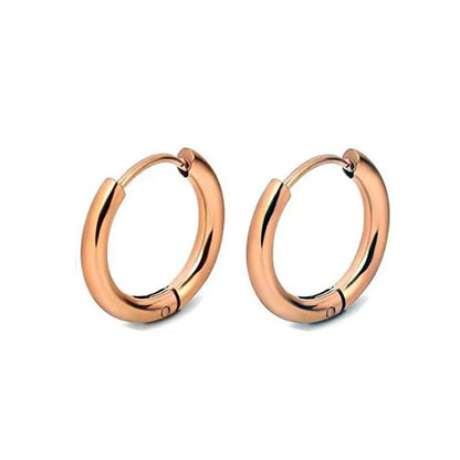 1 Par Aretes de Aro de Acero Inoxidable para Mujer y Hombre Color Oro Pequeños Aretes Joyería de Niña Pendientes Mujer Aretes Perforación de Cartílago