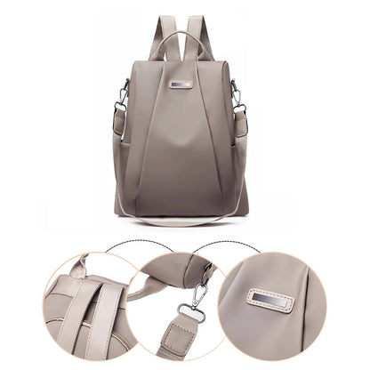 Oxford Cloth Anti Theft Backpack Back Hidden Zipper soft Design Women Backpack Suitable for Daily Work Travel