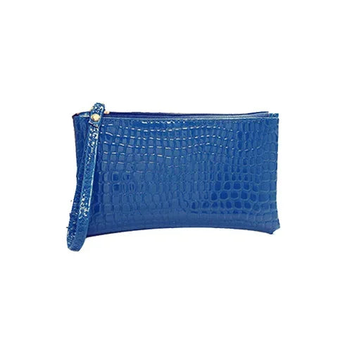 Women's Crocodile Coin Bags Purse Money Organizer Korean Mobile Phone Clutch Bags Makeup Bags Traveling Neceser Toiletry Pouch