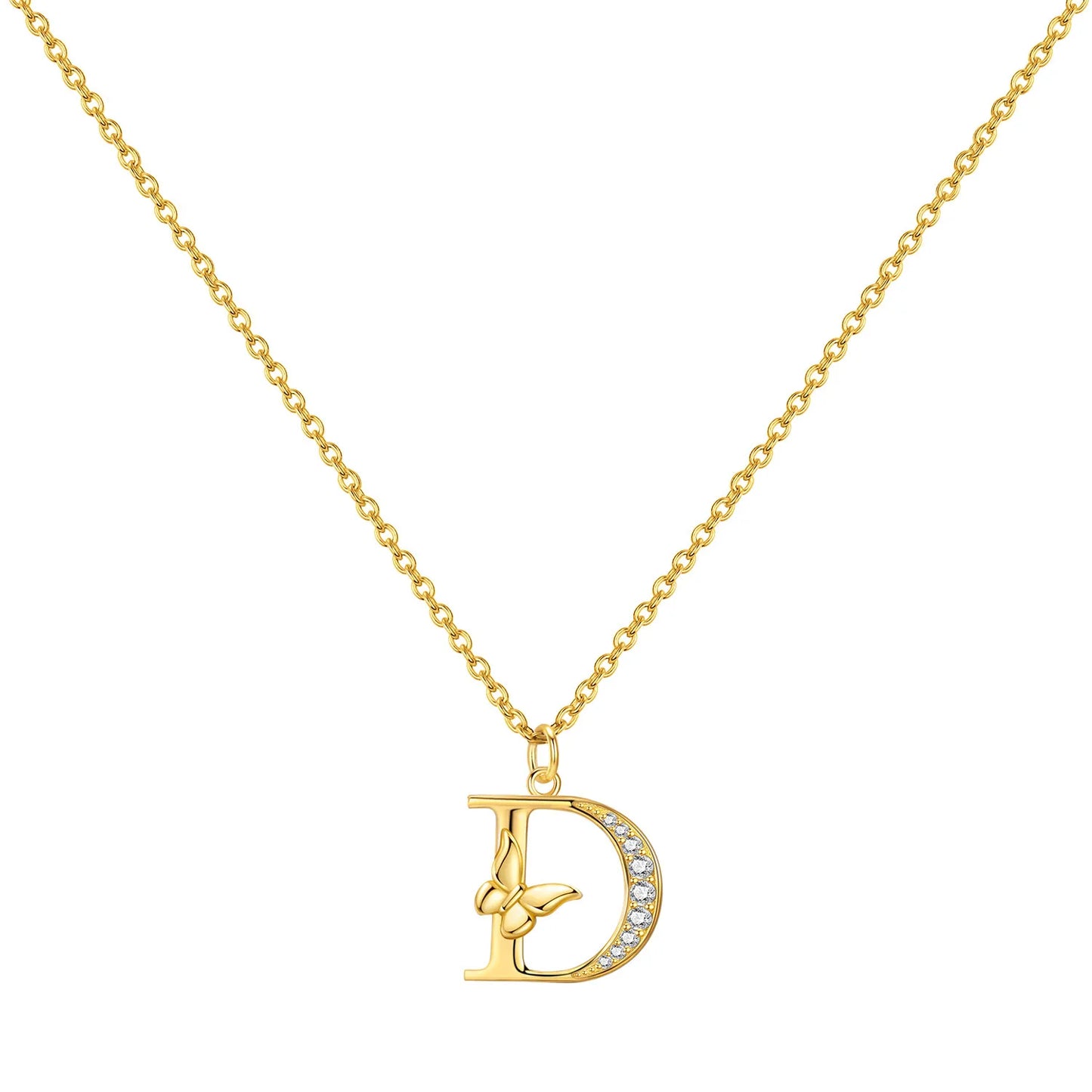 PANPOKI 925 Sterling Silver 18K Gold Heart-shaped Lock Key Necklace Pendant Necklace for Women Birthday Gifts Wedding Jewelry