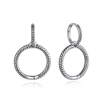 Original 925 Sterling Silver Earrings 2026 Stud Hoop Crystal Earings For Women Rose Gold Crown Heart Infinity Bee Earing Jewelry