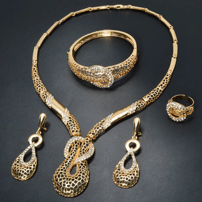 New Amazon Water Drop Pendant Necklace with Diamond Set for Party, Evening Dress, Jewelry, Banquet, Wedding Set