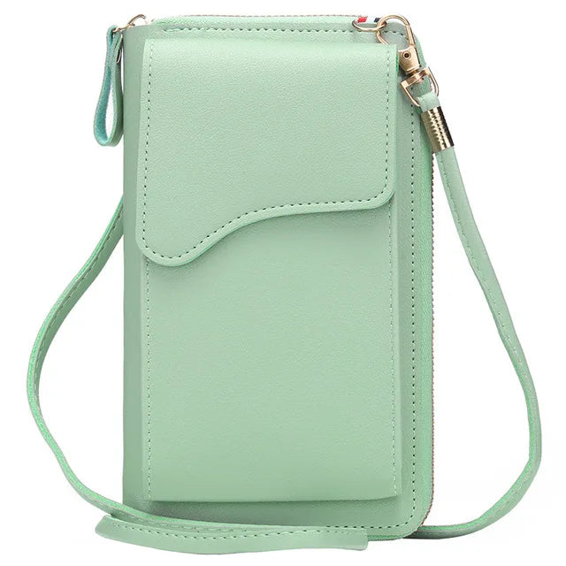 Women's Small Crossbody Shoulder Bags PU Leather Female Cell Phone Pocket Bag Ladies Purse Card Clutches Wallet Messenger Bags
