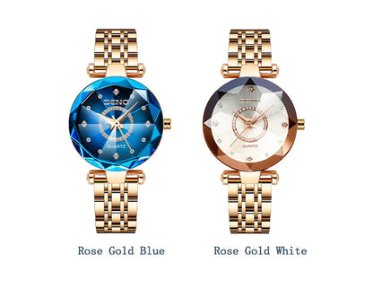 UTHAI CQ244 Waterproof Women watch Ocean Heart Diamond studded Quartz Watch Light Luxury Clock Gift,watches for woman