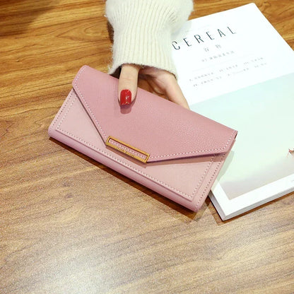 2025 New Fashion Women Wallets Leather Hasp Wallet Women's Long Design Purse Clutch Women Lady Wallet Phone Pocket Cartera Mujer