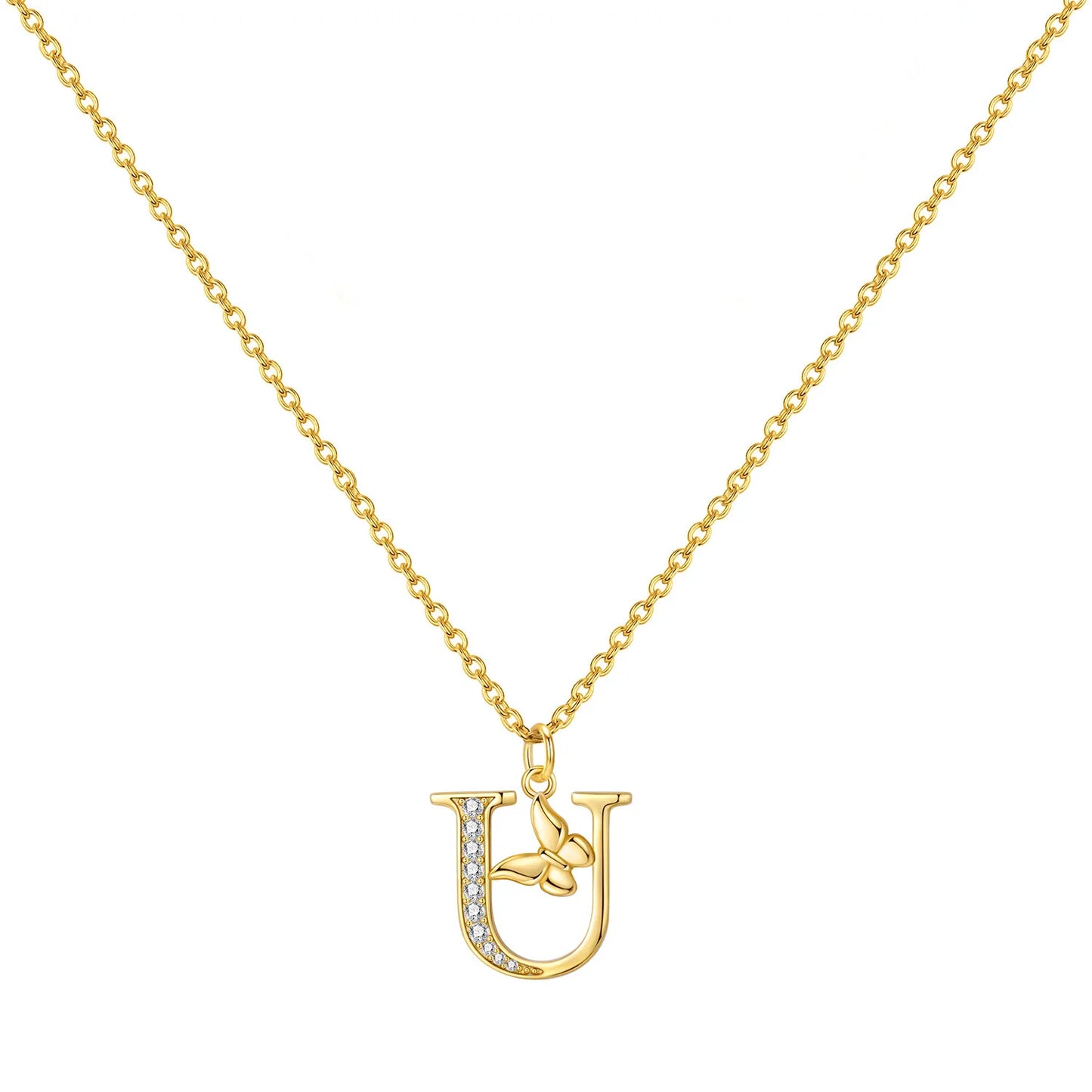 PANPOKI 925 Sterling Silver 18K Gold Heart-shaped Lock Key Necklace Pendant Necklace for Women Birthday Gifts Wedding Jewelry