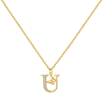 PANPOKI 925 Sterling Silver 18K Gold Heart-shaped Lock Key Necklace Pendant Necklace for Women Birthday Gifts Wedding Jewelry