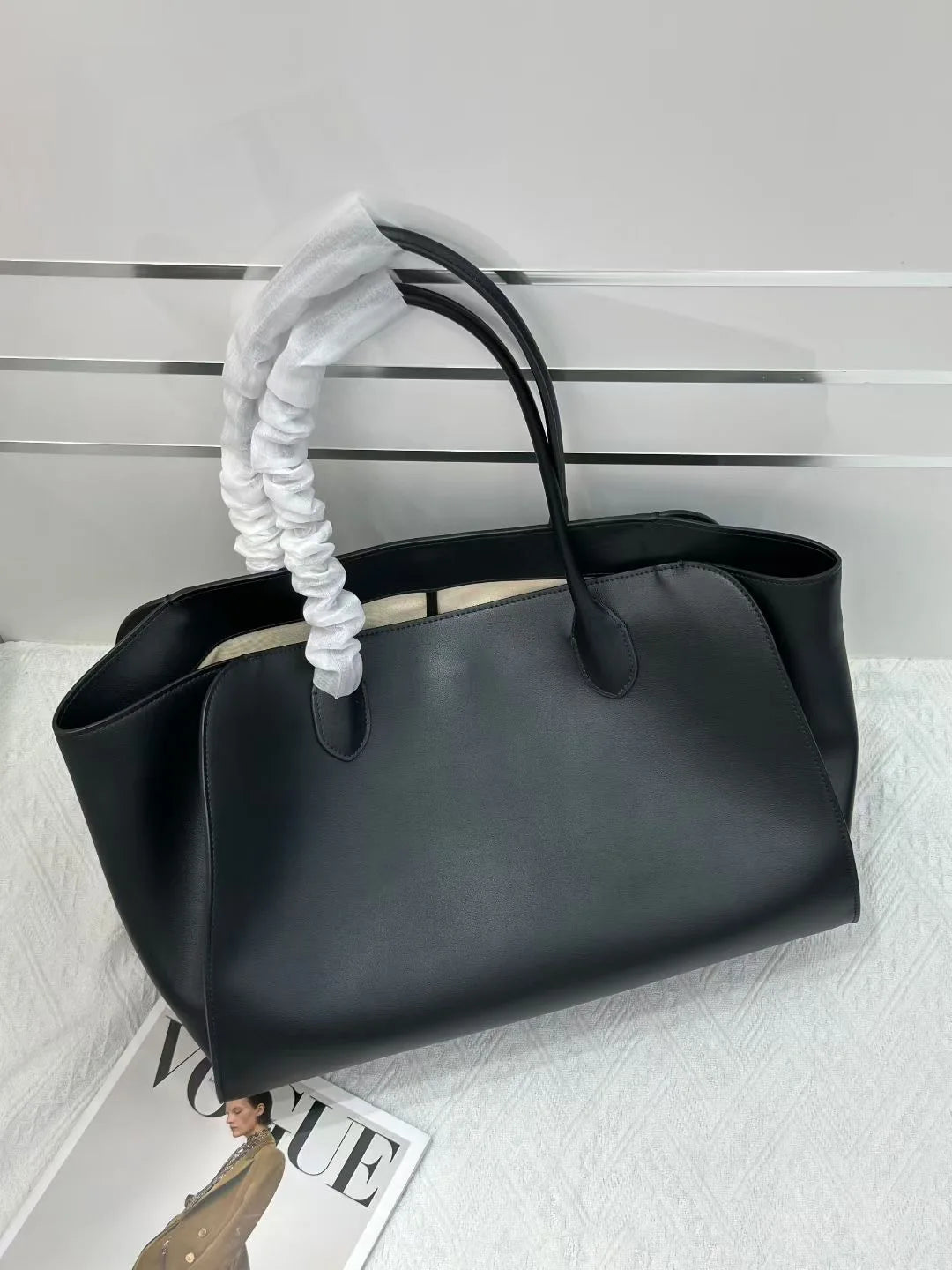Tote Bag High Quality Genuine Leather Large Capacity Marlo 17/14 Shoulder Bag Handbag Soft Cowhide Casual Suede Women's Bag