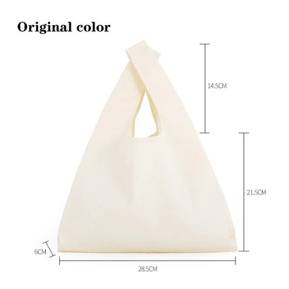 Sac en toile sac de rangement sac de courses respectueux de l'environnement sac pliable sac de poche pliable fourre-tout portatif sacs à bandoulière sac de courses alimentaire