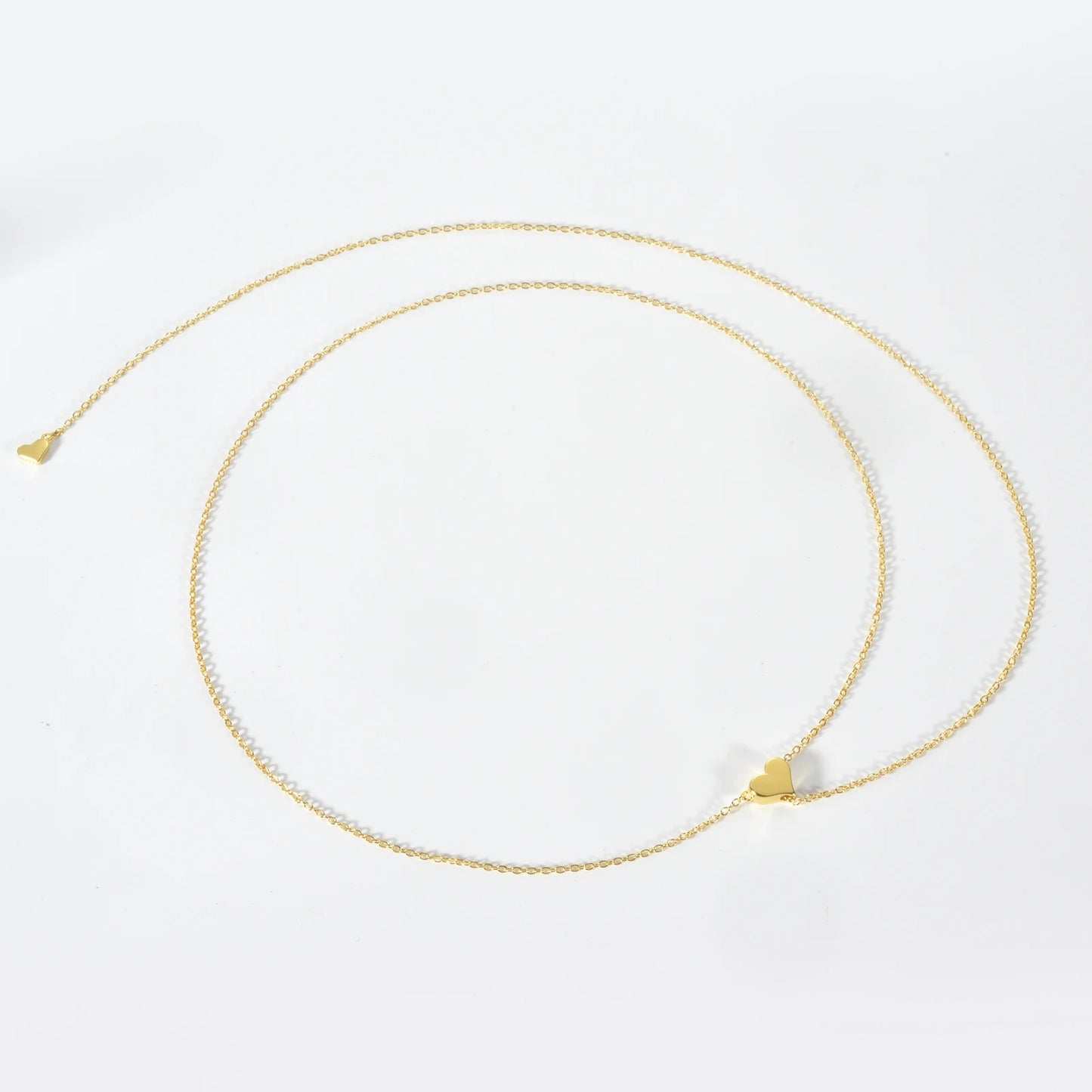 ANDYWEN Collier ras du cou ajustable en argent sterling 925 plaqué or avec pendentif cœur - Bijoux de luxe pour femme