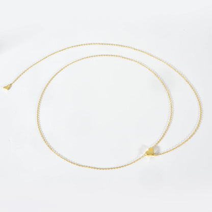 ANDYWEN Collier ras du cou ajustable en argent sterling 925 plaqué or avec pendentif cœur - Bijoux de luxe pour femme