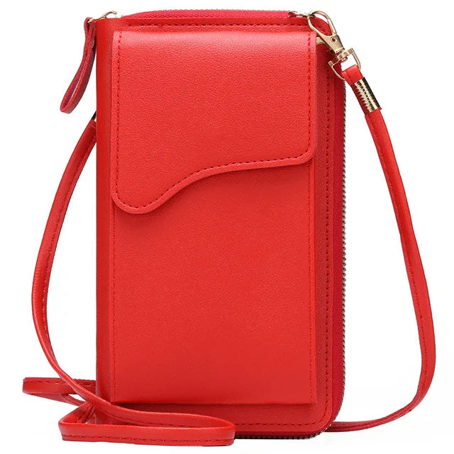 Women's Small Crossbody Shoulder Bags PU Leather Female Cell Phone Pocket Bag Ladies Purse Card Clutches Wallet Messenger Bags