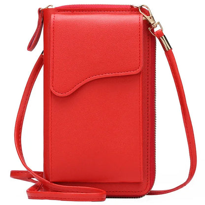 Women's Small Crossbody Shoulder Bags PU Leather Female Cell Phone Pocket Bag Ladies Purse Card Clutches Wallet Messenger Bags