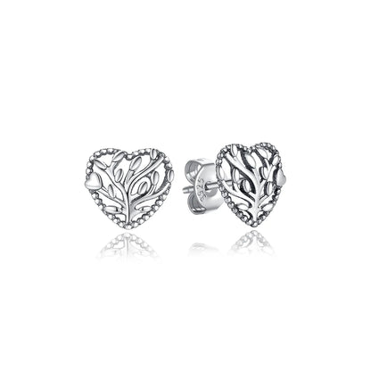 Original 925 Sterling Silver Earrings 2026 Stud Hoop Crystal Earings For Women Rose Gold Crown Heart Infinity Bee Earing Jewelry
