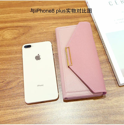2025 New Fashion Women Wallets Leather Hasp Wallet Women's Long Design Purse Clutch Women Lady Wallet Phone Pocket Cartera Mujer