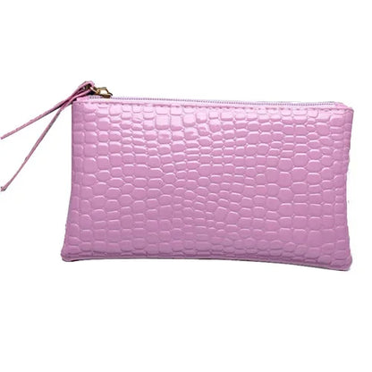 Women's Crocodile Coin Bags Purse Money Organizer Korean Mobile Phone Clutch Bags Makeup Bags Traveling Neceser Toiletry Pouch