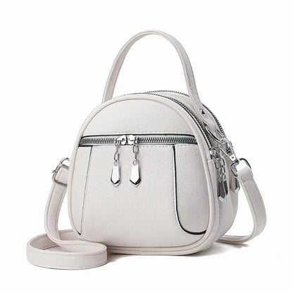 2024 New Authentic Brand Women's Shoulder Bag High Quality Soft Leather Girls Handbag Fashionable Simple Female Crossbody Bolsas