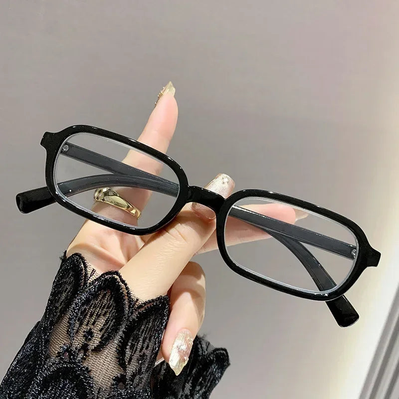 Luxury Women Printed Presbyopia Glasses Fashion Square Small Frame Reading Glasses Ultra Light Anti-blue Light Farsightedness