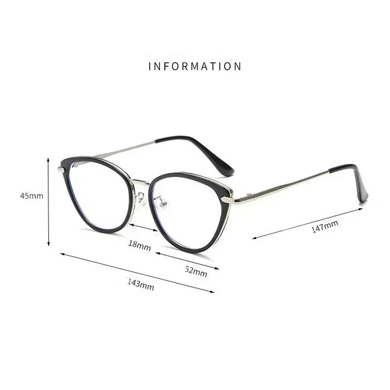 2025 Fashion Cat Eye Photochromic Myopia Glasses for Women Outdoor Color Changing UV Protection Sunglasses Near Sight Eyeglasses