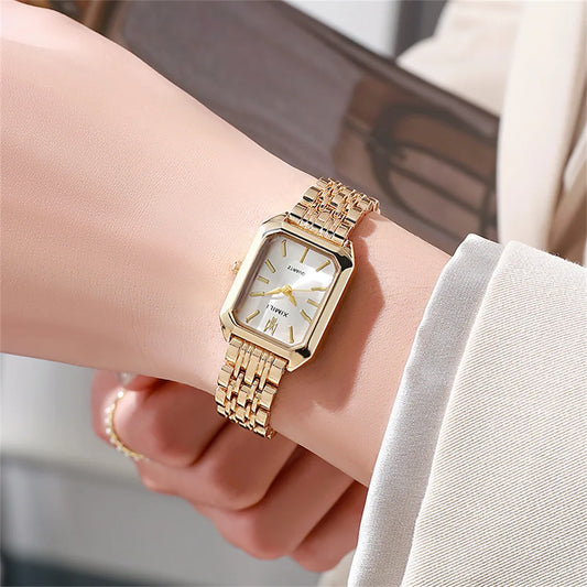 UTHAI Brand New Women Watch Light Luxury Brand Stainless Steel Ladies Business Watches Female Student Fashion Quartz Wristwatch