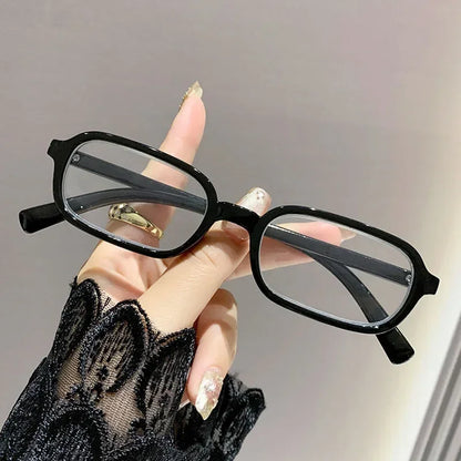Luxury Women Printed Presbyopia Glasses Fashion Square Small Frame Reading Glasses Ultra Light Anti-blue Light Farsightedness