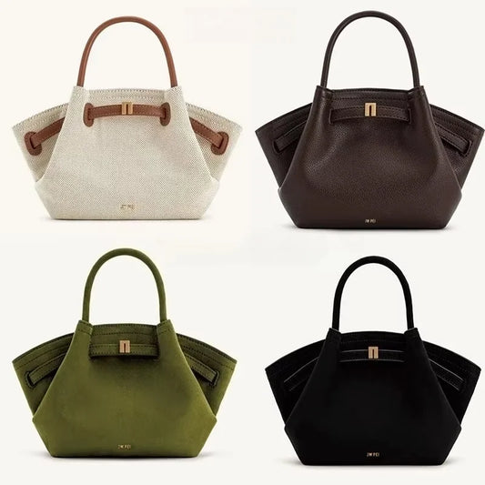 Women's Dumpling Bag Large Capacity Tote Bag Casual Shoulder Handbag 2026 New Fashion Solid Color Top-handle Bag for Work Travel