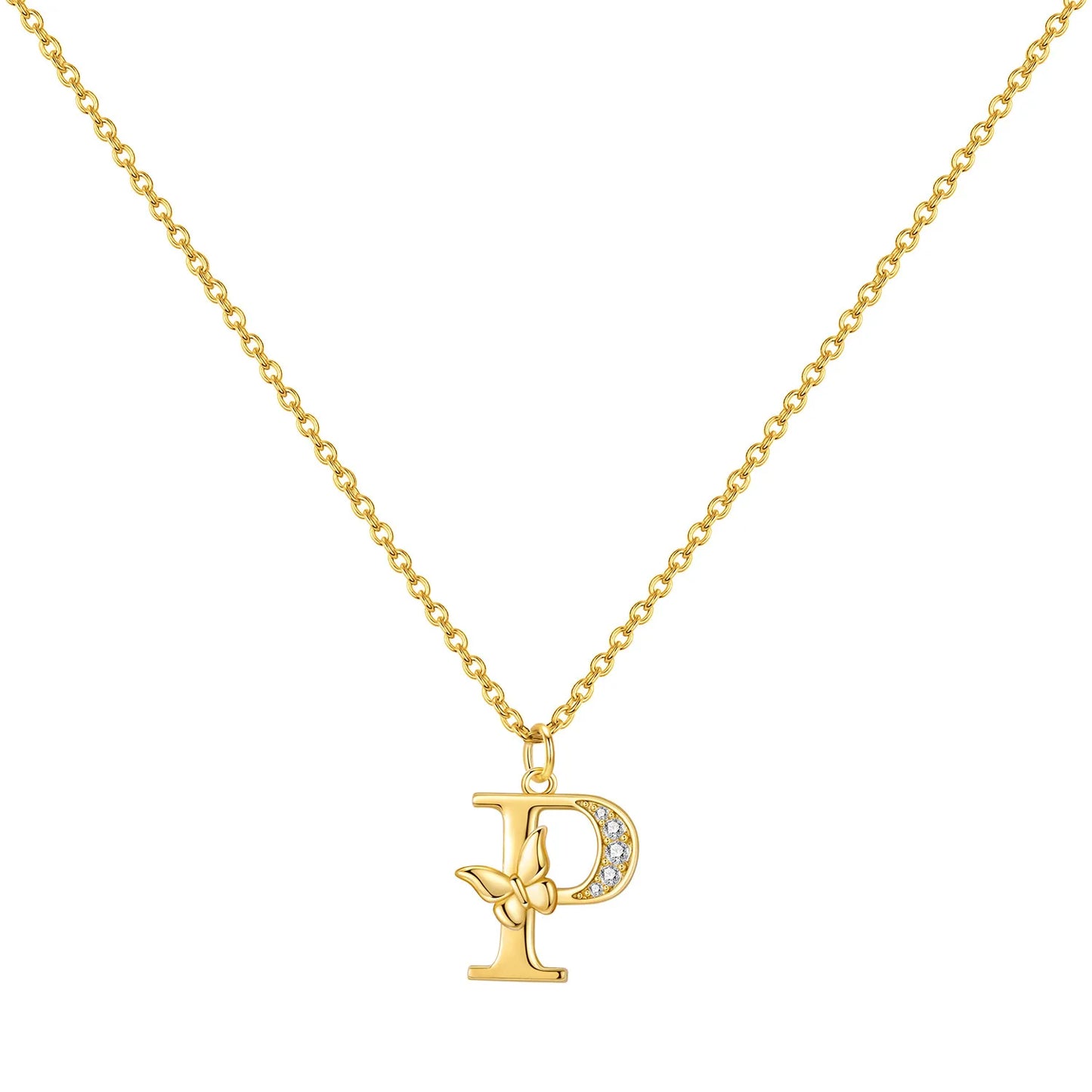 PANPOKI 925 Sterling Silver 18K Gold Heart-shaped Lock Key Necklace Pendant Necklace for Women Birthday Gifts Wedding Jewelry